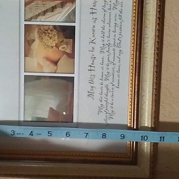 ⚜️ Framed ART Gold "MAY this HOUSE BE KNOW as HOME" Prayers 🙏🏽 - Picture 4 of 16